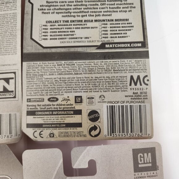 Matchbox Chevy Chevrolet Corvette C6 ZR1 ZR3 Grand Sport Diecast Cars Lot MOC - Picture 15 of 15